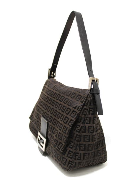 fendi brown crossbody bag|genuine Fendi baguette.